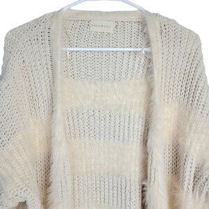 Dreamers Cardigan Duster Jacket Women Large Sweater Fuzzy Chenille Velvet Winter